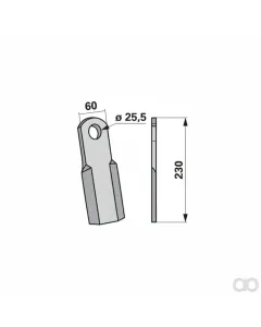 Prillinger - 00530638 - Schlegelmesser Anstelle Von 60