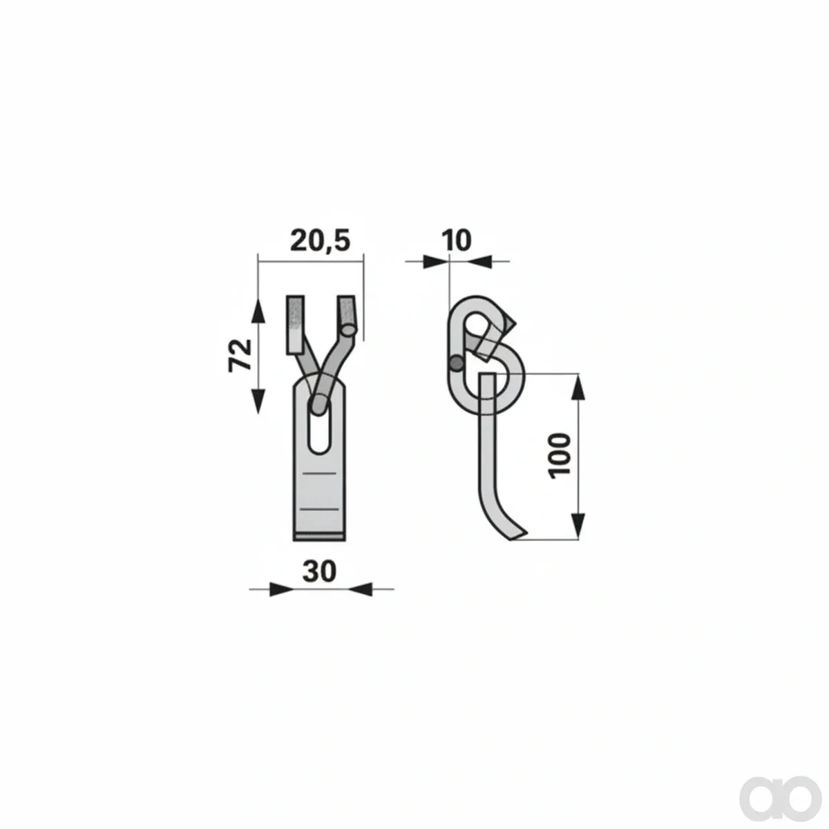 Prillinger - 00530720 - Schlegelmesser Komplett 30x10