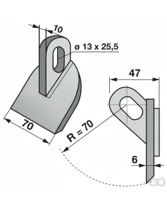 Prillinger - 00531189 - Schlaghammer B=70 H=70 Lo=13X2