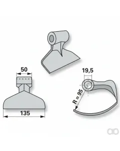 Prillinger - 00531279 - Schlaghammer B=135 R=95 Lo