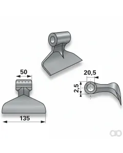 Prillinger - 00531282 - Schlaghammer B=135 R=95 Lo