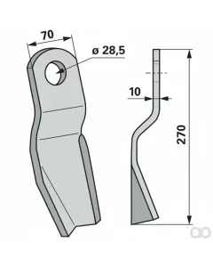 Prillinger - 00531363 - Schlegel Stangen 70X10 L=270 Lo