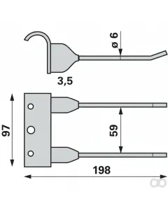 Prillinger - 00540232 - Pick Up Zinke Anstelle Von Cas