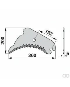 Prillinger - 00543211 - Messer Anstelle Von John Deere