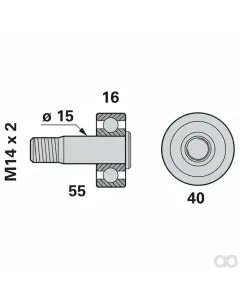 Prillinger - 00544517 - Laufrolle Komplett Anstelle Von