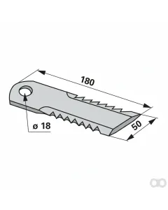 Prillinger - 00544641 - Haeckslermesser 180X50X5 Anstelle