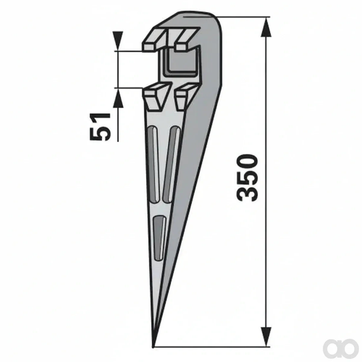Prillinger - 00545171 - Gabel Rechts Alu Anstelle Von