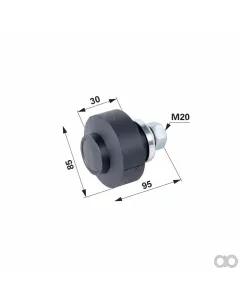 Prillinger - 00551199 - Tragrolle Gum. Anstelle Von Wuehlmaus