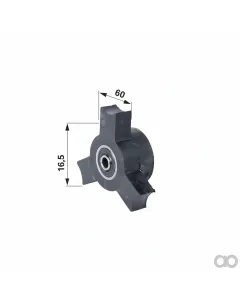 Prillinger - 00551217 - Gummidreiecksschuettler Anstelle Von Wuehlmaus
