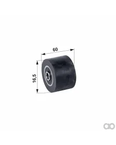 Prillinger - 00551219 - Rolle Gummiert Anstelle Von Wuehlmaus
