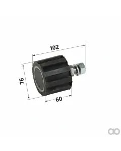 Prillinger - 00552220 - Tragrolle Komplett Anstelle Von Wuehlmaus