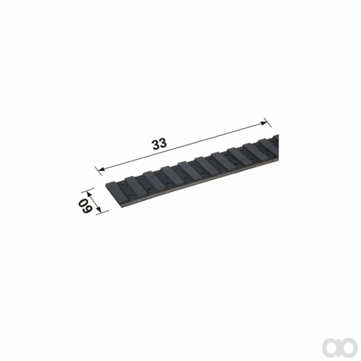 Prillinger - 00552266 - Riemen V-Profil Teilung=33Mm