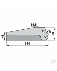 Prillinger - 00560409 - Koepfermesser Stangen 350mm
