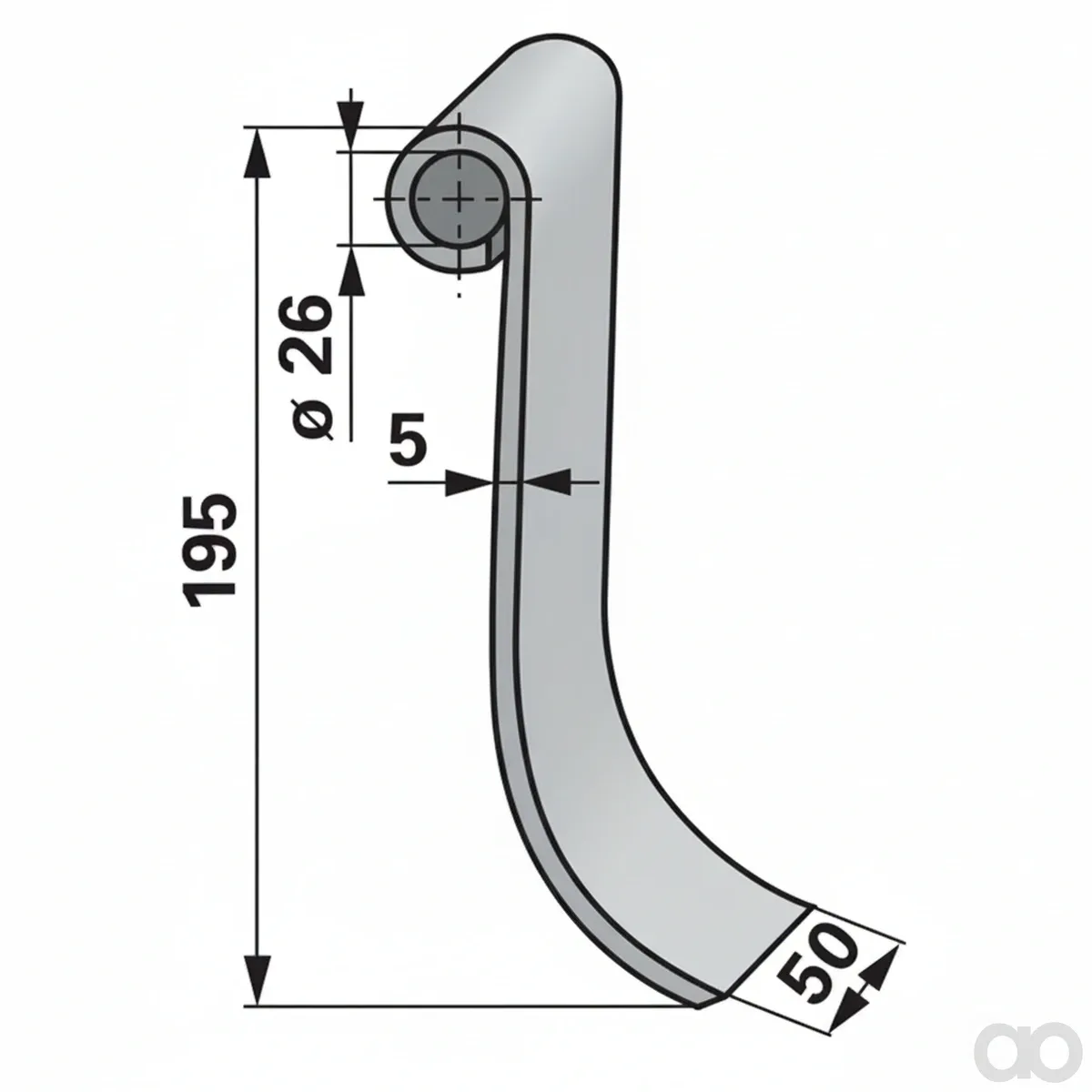 Prillinger - 00560418 - Schlaeger Kurz 195mm
