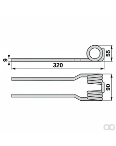 Prillinger - 00560430 - Aufzugszinke 320mm