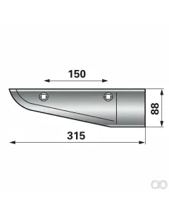 Prillinger - 00566102 - Roderschare rechts Anstelle vo