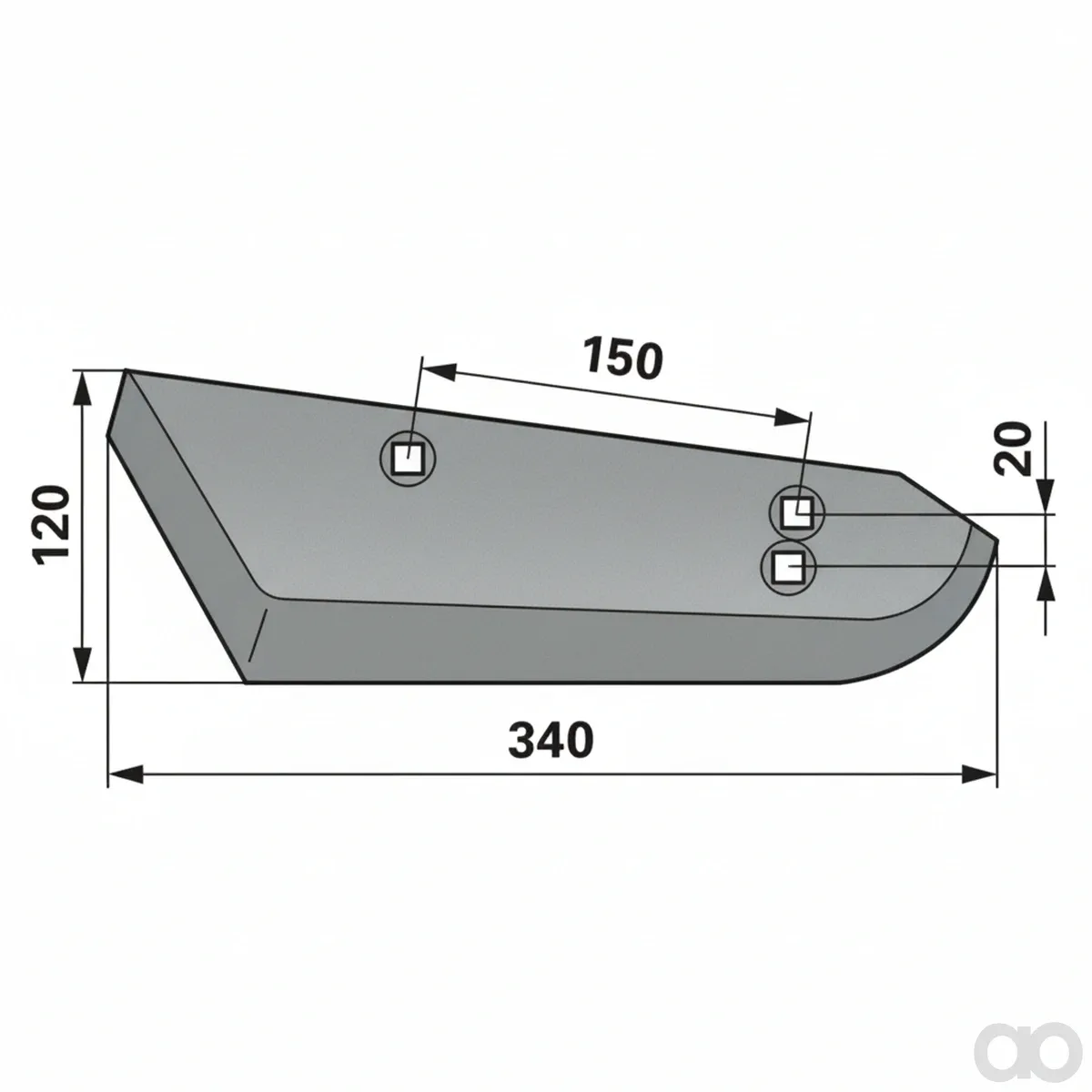 Prillinger - 00566105 - Roderschare Stangen Anstelle von