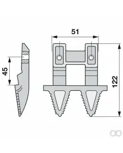 Prillinger - 00604211 - Doppelmulchfinger Anstelle von