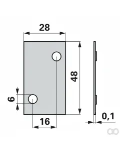 Prillinger - 00606274 - Einstellplatte 0,1 mm Anstelle Von