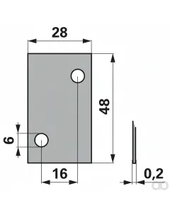 Prillinger - 00606285 - Einstellplatte 0,2 mm Anstelle Von