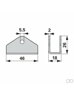 Prillinger - 00606369 - Aufsteckschuh 1-Loch Anstelle Von