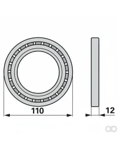 Prillinger - 00606600 - Kugellager 75X110X12 Mm Anstel