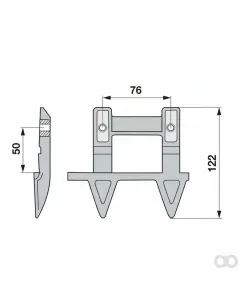 Prillinger - 00606796 - Doppelmulchfinger Stangen