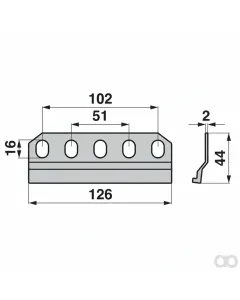 Prillinger - 00613127 - Reibungsplatte Aebi Am23324/1