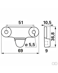 Prillinger - 00616605 - Fuehrungsplatte Zu Bcs 524.5859