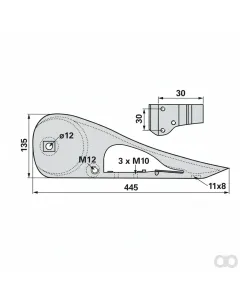 Prillinger - 00621342 - Aussenschuh Stangen mit Schuhplatte