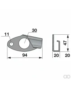 Prillinger - 00623324 - Sicherungshaken Anstelle Von Moertl
