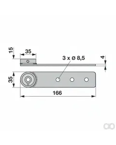 Prillinger - 00626233 - Schubstangenhalter Unten Anstelle