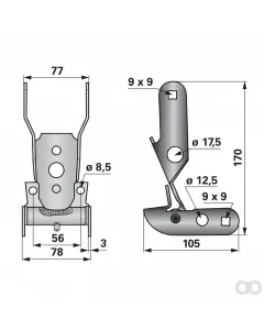 Prillinger - 00629021 - Zinkentraeger Komplett Anstelle