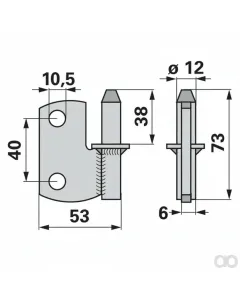 Prillinger - 00629045 - Scharnierzapfen Anstelle Von A