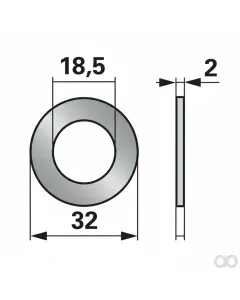 Prillinger - 00629051 - Unterlagscheibe Anstelle Von Aebi