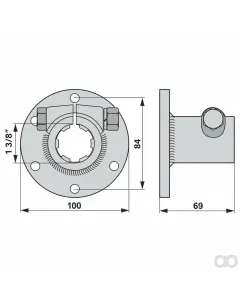 Prillinger - 00629545 - Aufsteckflansch Zum Schrauben