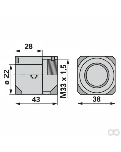 Prillinger - 00630160 - Kulissenstein 38 mm Anstelle Von