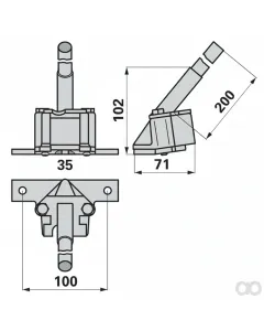 Prillinger - 00645101 - Messerkopf Mit Kurzer Grundplatte