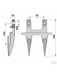 Prillinger - 00647699 - Doppelfinger Hochschnitt, Anstelle