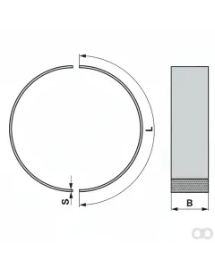 Prillinger - 00670518 - Siebsegmente 505x80x3 Loch 4 mm