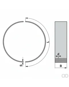 Prillinger - 00670522 - Siebsegment 665x102x3 Loch 3,5 mm