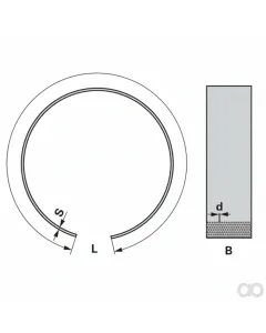 Prillinger - 00670612 - Rundsieb Offen 1300x100x3 Loch