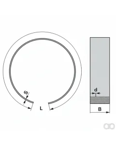 Prillinger - 00670863 - Rundsieb offen 1600x95x2 Loch