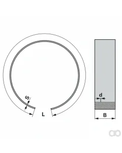 Prillinger - 00670866 - Rundsieb offen 1600x95x3 Loch