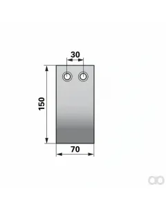 Prillinger - 00690113 - Schare 150X70 La=30Mm