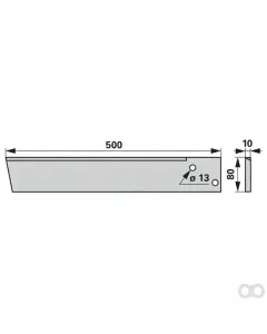 Prillinger - 00690150 - Stockraeumerschwert 500X80X10Mm
