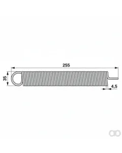 Prillinger - 00690156 - Feder zu Stockraeumer Lang 255X