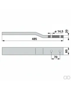Prillinger - 00690160 - Ersatzstiel 60X20X485Mm