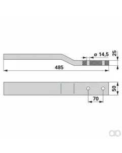 Prillinger - 00690161 - Ersatzstiel 50X25X485Mm