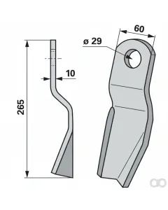 Prillinger - 00690179 - Schlegelmesser Anstelle Braun